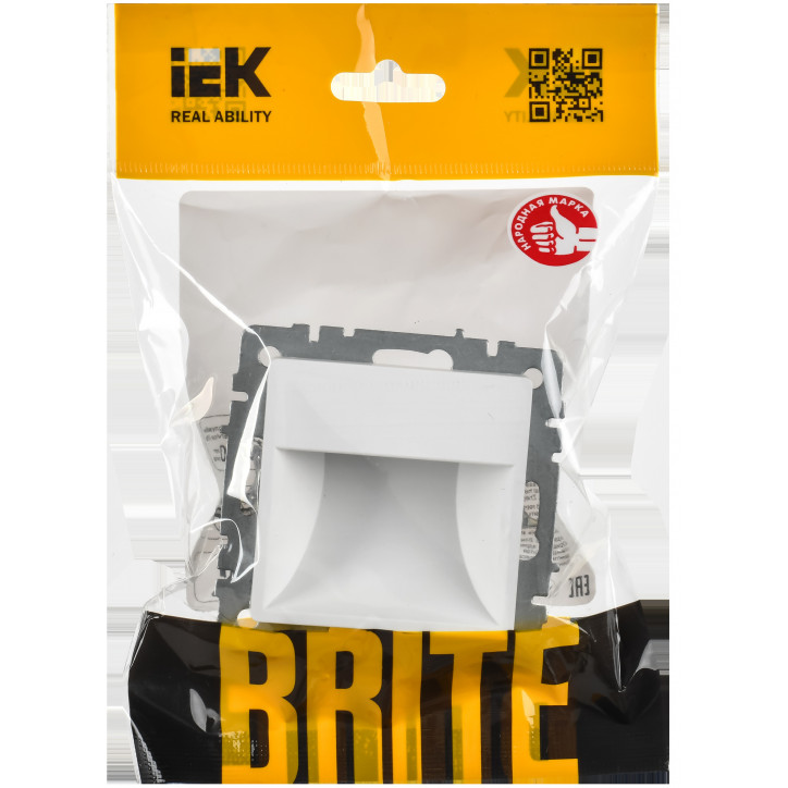 BRITE Подсветка светодиодная встраиваемая ПЛ20-БрАБ арктический белый IEK