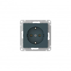 ATLASDESIGN РОЗЕТКА с заземлением, 16А, быстрозажимные клеммы, ИЗУМРУД