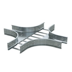 Ответвитель Х-образный лестничный 80х900 цинк-ламельный