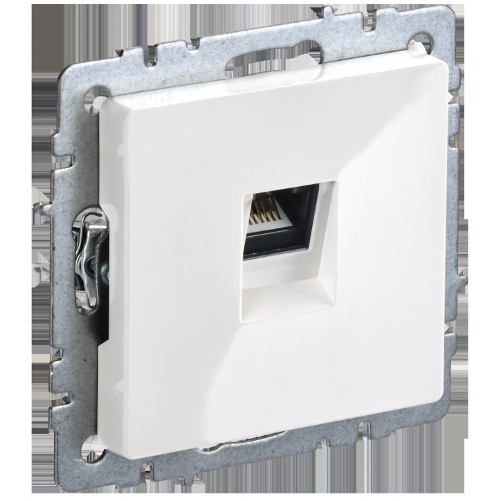 BRITE Розетка компьютерная RJ45 кат.5E РК10-БрБ белый BRITE Розетка компьютерная RJ45 кат.5E РК10-БрБ белый