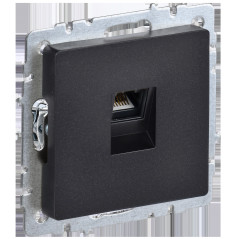 BRITE Розетка компьютерная RJ45 кат.5E РК10-БрЧ черный