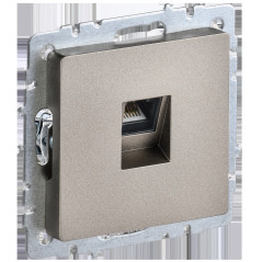 BRITE Розетка компьютерная RJ45 кат.5E РК10-БрШ шампань