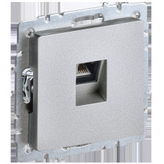 BRITE Розетка компьютерная RJ45 кат.5E РК10-БрА алюминий