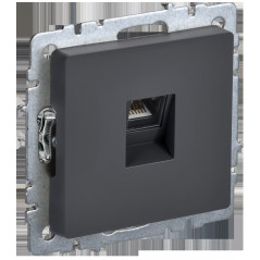 BRITE Розетка компьютерная RJ45 кат.5E РК10-БрГ графит