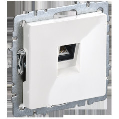 BRITE Розетка компьютерная RJ45 кат.6 РК11-БрБ белый