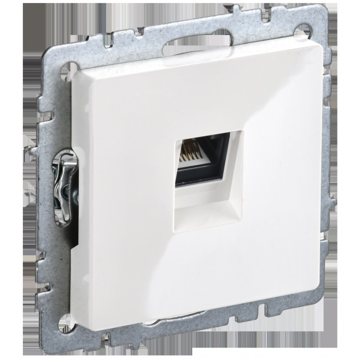 BRITE Розетка компьютерная RJ45 кат.6 РК11-БрБ белый