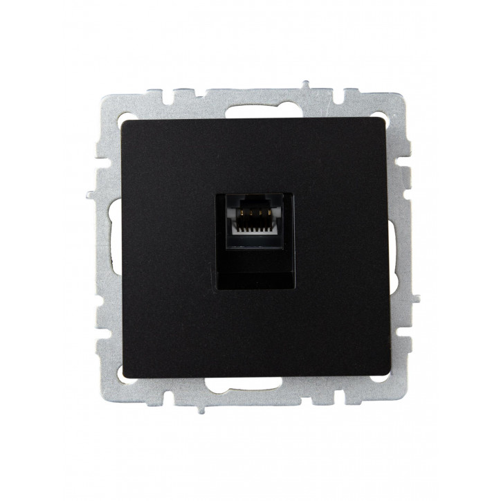 BRITE Розетка компьютерная RJ45 кат.6 РК11-БрЧ черный IEK BRITE Розетка компьютерная RJ45 кат.6 РК11-БрЧ черный IEK