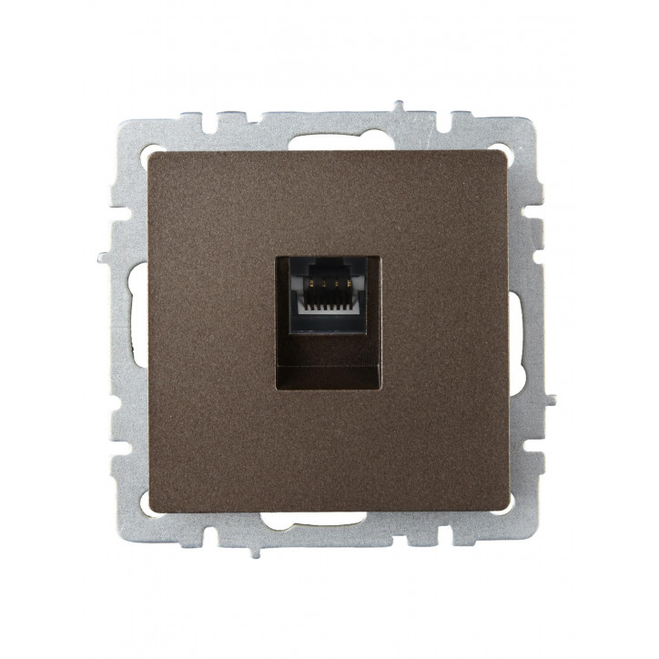 BRITE Розетка компьютерная RJ45 кат.6 РК11-БрТБ темная бронза IEK BRITE Розетка компьютерная RJ45 кат.6 РК11-БрТБ темная бронза IEK