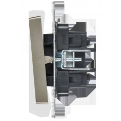 BRITE Выключатель 2-клавишный перекрестный 10А ВС10-2-3-БрШ шампань IEK