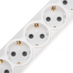 Удлинитель PREMIUM 6 гнезд, 3 м, 3х1,5 мм2, с/з, 2 USB, белый