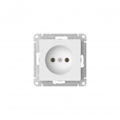 ATLASDESIGN РОЗЕТКА без заземления без шторок, 16А, быстрозажимные клеммы, БЕЛЫЙ