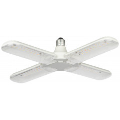 Фитолампа для растений светодиодная FITO-36W-Rа90-E27-FOLD 4-х лепестковая полного спектра 36 Вт Е27