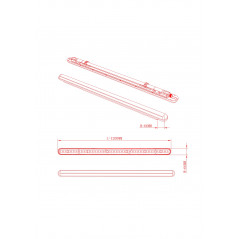 Светильник светодиодный линейный IP65 36Вт 3780Лм 4000К 1200мм прозр SPP-201-1-40K-036
