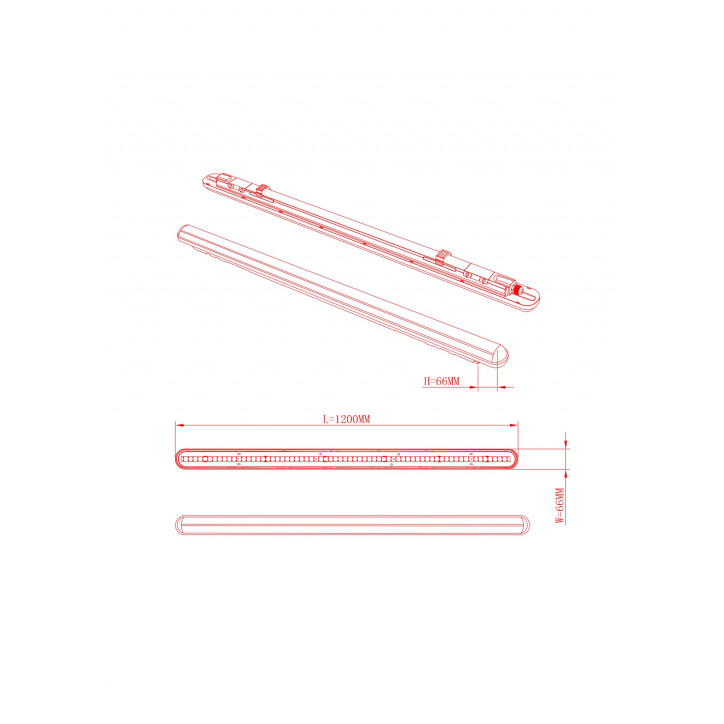 Светильник светодиодный линейный IP65 36Вт 3780Лм 4000К 1200мм прозр SPP-201-1-40K-036 Светильник светодиодный линейный IP65 36Вт 3780Лм 4000К 1200мм прозр SPP-201-1-40K-036