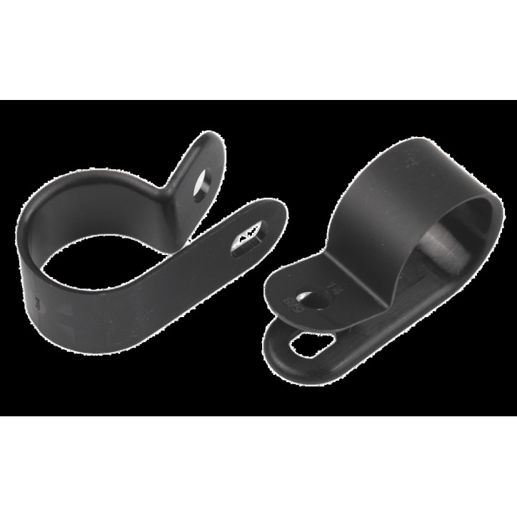 Скоба кабельная нейлоновая под винт 9 мм NO-225-297 чёрная 10 шт