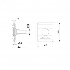 Зажим параллельный D8-10мм