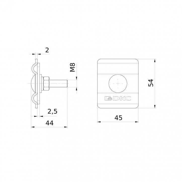 Зажим параллельный D8-10мм Зажим параллельный D8-10мм
