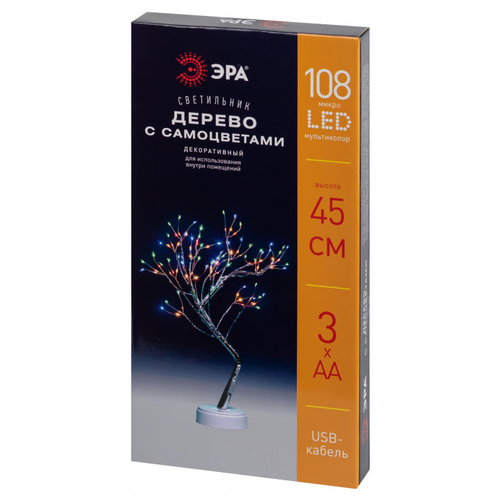 Светодиодная новогодняя фигура Дерево c самоцветами 36 microLED, 3АА, IP20 ЕGNID - 36MC Светодиодная новогодняя фигура Дерево c самоцветами 36 microLED, 3АА, IP20 ЕGNID - 36MC