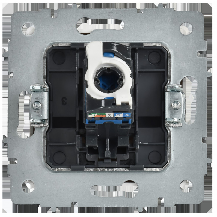 BRITE Розетка компьютерная RJ45 кат.5E РК10-БрАБ арктический белый IEK BRITE Розетка компьютерная RJ45 кат.5E РК10-БрАБ арктический белый IEK
