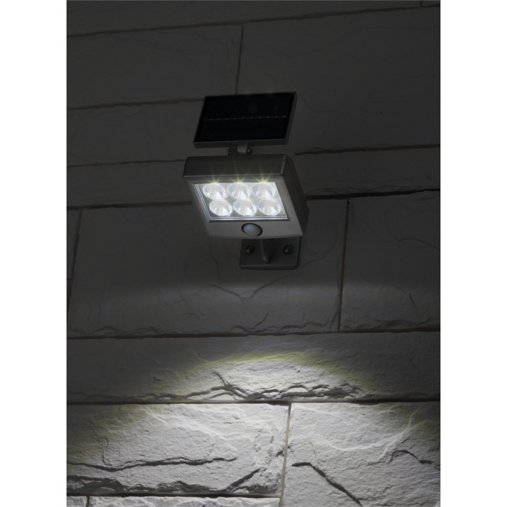 Прожектор с датчиком движения, на солнечной батарее, 6LED, 150 lm ERAFS048-08 Прожектор с датчиком движения, на солнечной батарее, 6LED, 150 lm ERAFS048-08