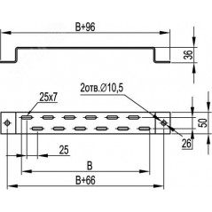 Крепление к стене 200 мм TM для вертикального монтажа