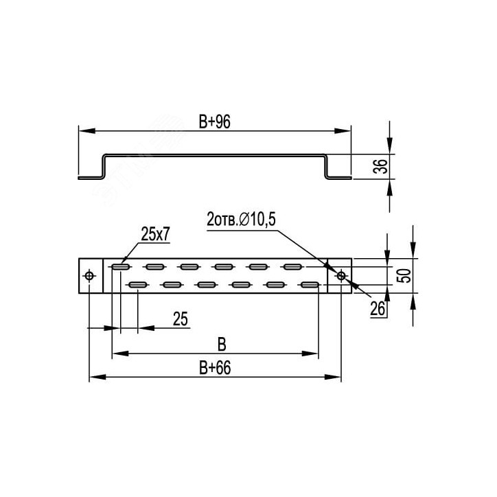 Крепление к стене 200 мм TM для вертикального монтажа Крепление к стене 200 мм TM для вертикального монтажа