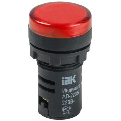 Лампа AD22DS LED матрица 22мм красный 230В