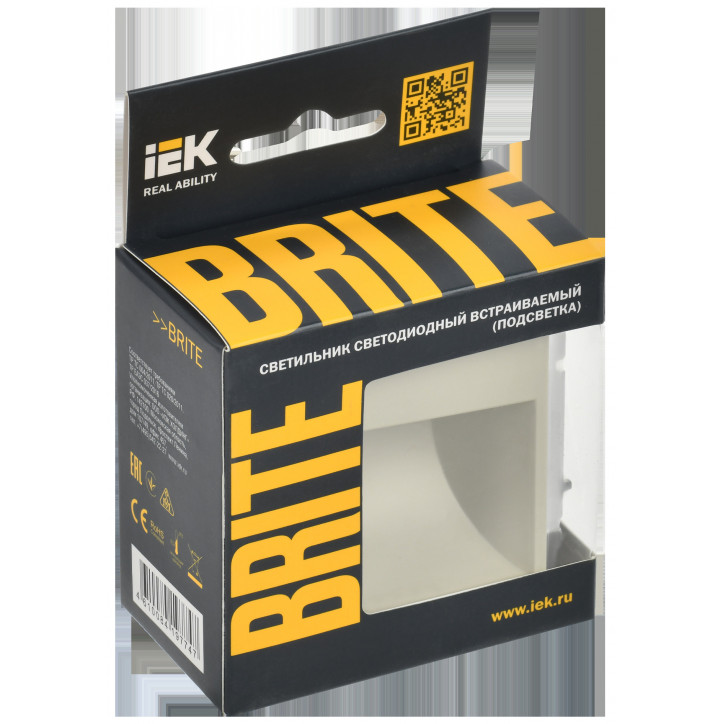 BRITE Подсветка LED встраиваемая ПЛ20-БрКр бежевый BRITE Подсветка LED встраиваемая ПЛ20-БрКр бежевый