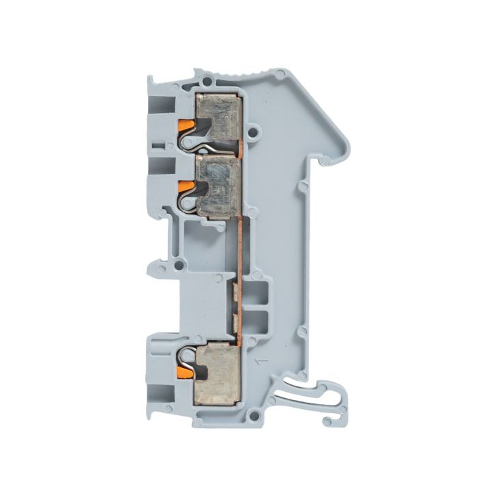 Клеммная колодка пружинная 1,5 Push-in 3 вывода серая Клеммная колодка пружинная 1,5 Push-in 3 вывода серая