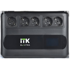 ITK ELECTRA LT5 ИБП Линейно-интерактивный 600ВА/360Вт однофазный с LCD дисплеем с АКБ 1х7AH 5 розеток Schuko