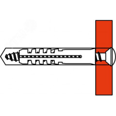 Саморез 4.5х40мм с дюбелем V6