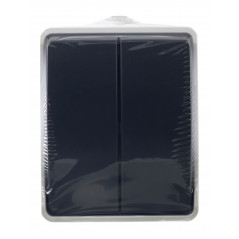 ФОРС Выключатель двухклавишный наружный IP54