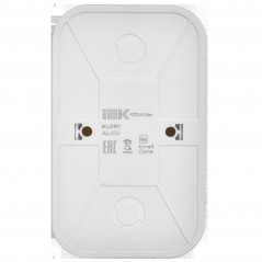 GLORY Розетка 2-местная для открытой установки с заземлением без защитных шторок 16А РС22-3-ХБм белый матовый IEK