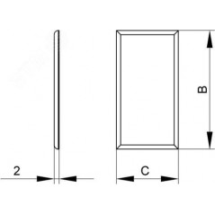 Накладка SGAN 60 на стык профиля