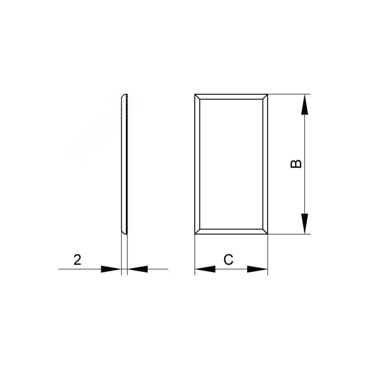 Накладка SGAN 60 на стык профиля
