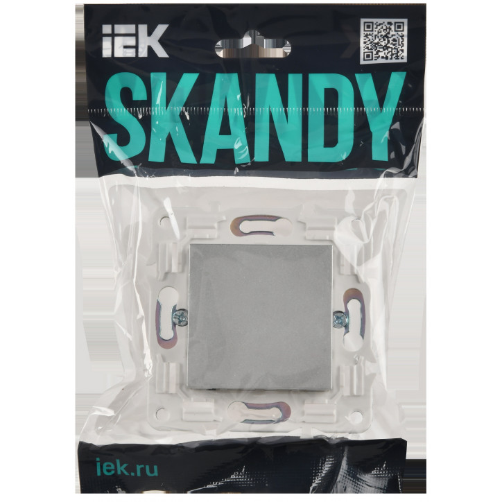 SKANDY Заглушка с суппортом SK-C01S серебряный IEK