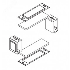 Комплект для обеспечения степени защиты IP44 в местах соединения секций лотков 200х80, цинк-ламельный(аналог горячеоцинкованный)