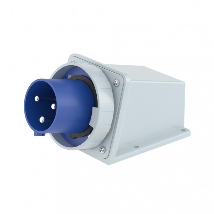 Вилка настенная IP67 125А 2P+E 250В
