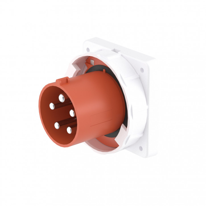 Вилка панельная прямая IP67 125А 3P+E+N 400В Вилка панельная прямая IP67 125А 3P+E+N 400В