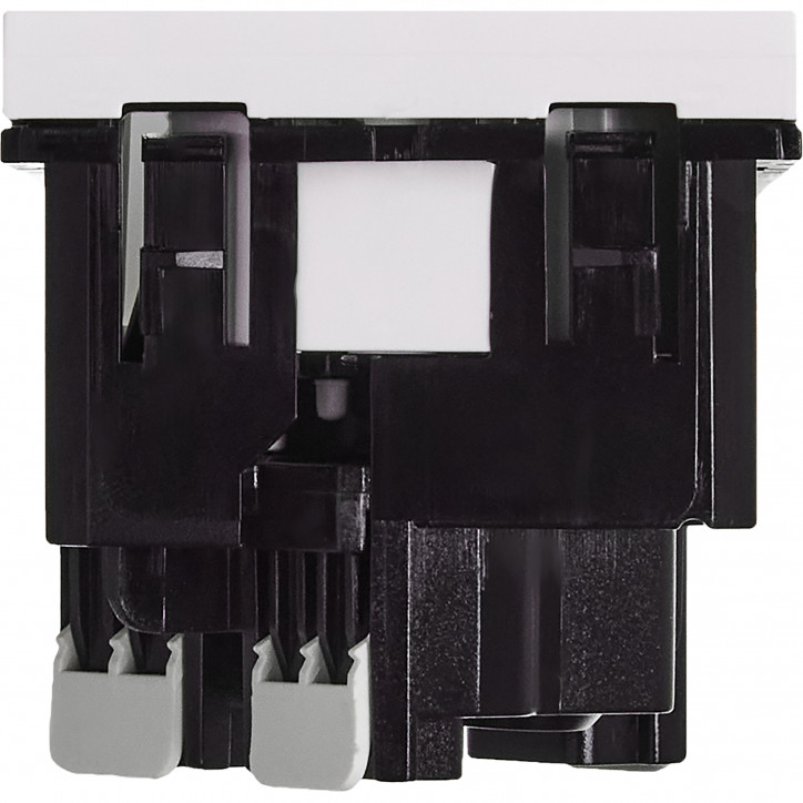 Розетка с заземлением - безвинтовые зажимы - без шторок 16А 250В - 45°- 2 модуля - белый Розетка с заземлением - безвинтовые зажимы - без шторок 16А 250В - 45°- 2 модуля - белый