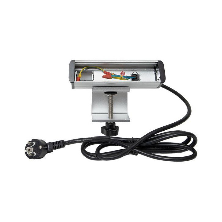 Встраиваемый настольный розеточный блок для крепления к столу, 8 модулей, C-Line Встраиваемый настольный розеточный блок для крепления к столу, 8 модулей, C-Line