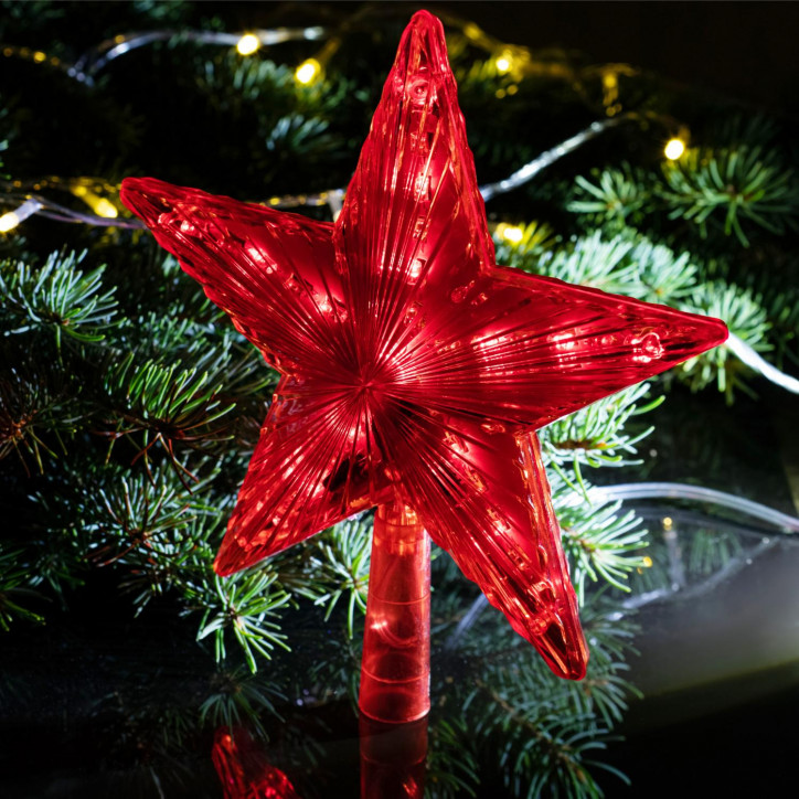 Светодиодная елочная верхушка Звезда, 31 LED, h21 см,длина провода 2,5 м., 220V, IP20 ENGEV-02 Светодиодная елочная верхушка Звезда, 31 LED, h21 см,длина провода 2,5 м., 220V, IP20 ENGEV-02