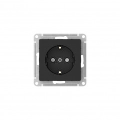 ATLASDESIGN РОЗЕТКА с заземлением со шторками, 16А, быстрозажимные клеммы, КАРБОН