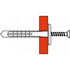 Саморез 4х35мм с дюбелем C6