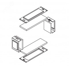 Комплект для обеспечения степени защиты IP44 в местах соединения секций лотков 150х50