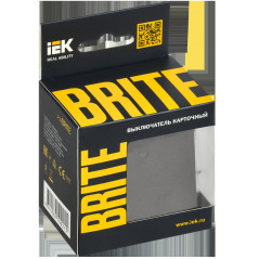 BRITE Выключатель карточный 30А ВС10-1-8-БрТБ темная бронза IEK