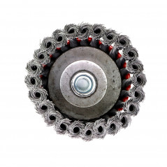 Щетка чашечная жгутовая Д125xM14, ворс сталь 0,50 по металлу (13-103)