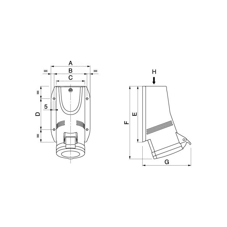 Крепление к потолку для I-образного профиля BPM-50, горячеоцинкованное Крепление к потолку для I-образного профиля BPM-50, горячеоцинкованное