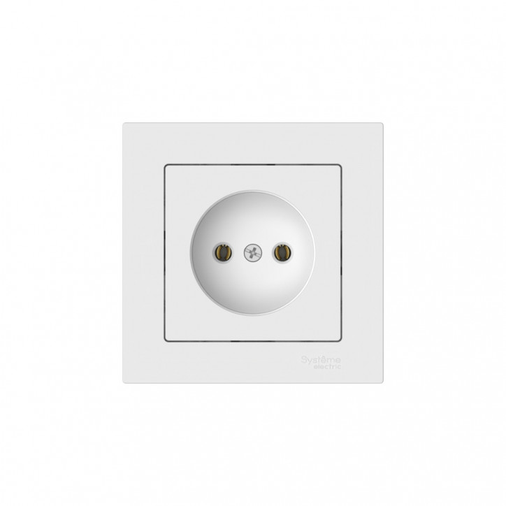 ATLASDESIGN РОЗЕТКА без заземления, 16А, в сборе, быстрозажимные клеммы, БЕЛЫЙ ATLASDESIGN РОЗЕТКА без заземления, 16А, в сборе, быстрозажимные клеммы, БЕЛЫЙ