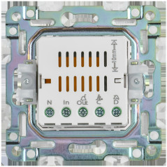 SKANDY Кнопка звонка с индикацией для отелей 10А SK-V17Sh шампань IEK